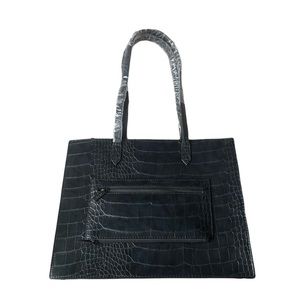 Beis Mini Work Tote-Black Croc